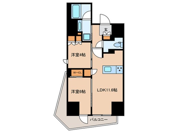 ザ・パークハビオ市ヶ谷イーストの物件間取画像